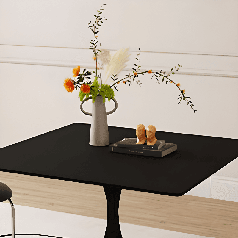 Square Stone Dining Table for 2, Scratch-proofed, Ink/Chalk Color, Fixed - image 7