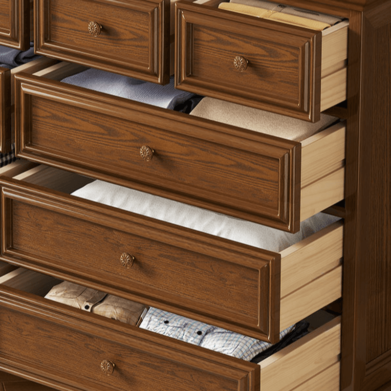 Trendy Raw Wood Console Dresser with 8/10/5 Drawers in Horizontal/Vertical Orientation - image 6