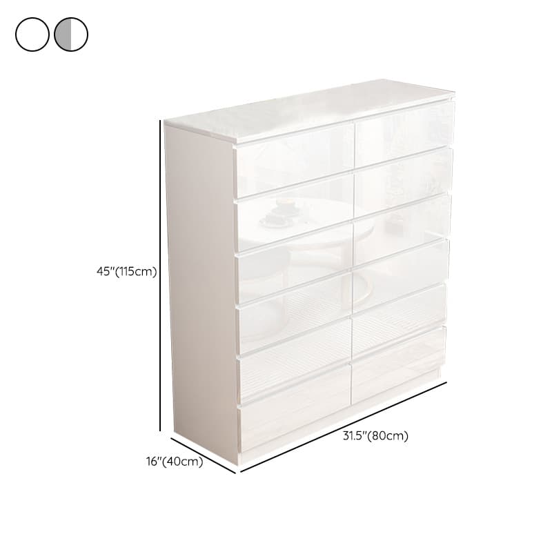 Contemporary Vertical/Horizontal Bleached Wood Semainier/Double Dresser/Bachelor Chest Pale Wood Finish 6 Drawers/5 Drawers/4 Drawers for Master Bedroom - image 24