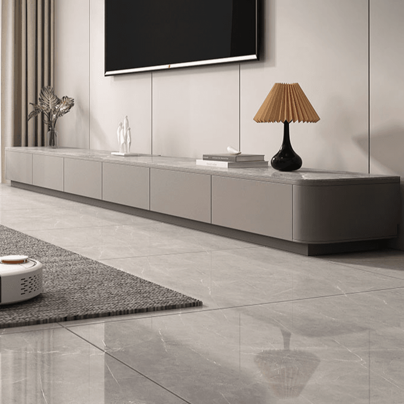 Rectangular Natural Wood TV Stand for Drawing Room - image 4