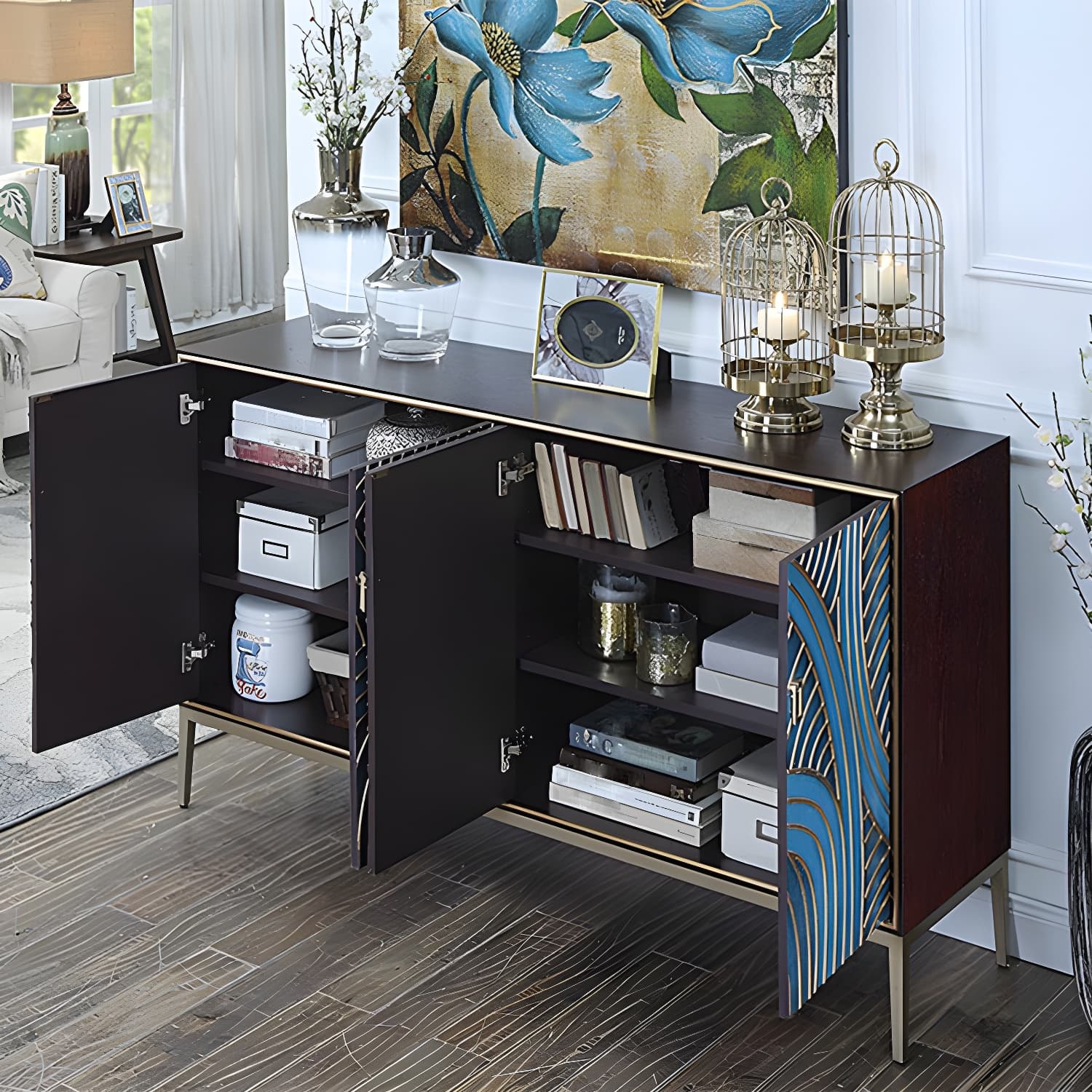 Modern Storage Chest Manufactured Wood Dresser , 12.48/15.6 Inch Width - image 9