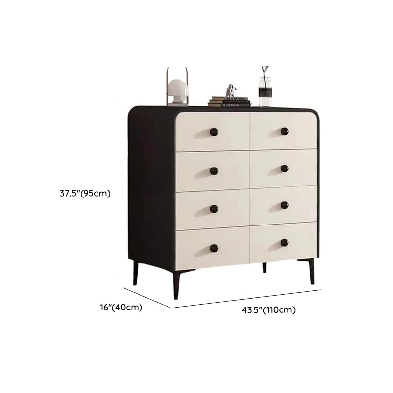 White Simplistic Pine Wood Double Dresser/Bachelor Chest/Lingerie Chest with 8/6/3 Drawers Vertical/Horizontal - image 22