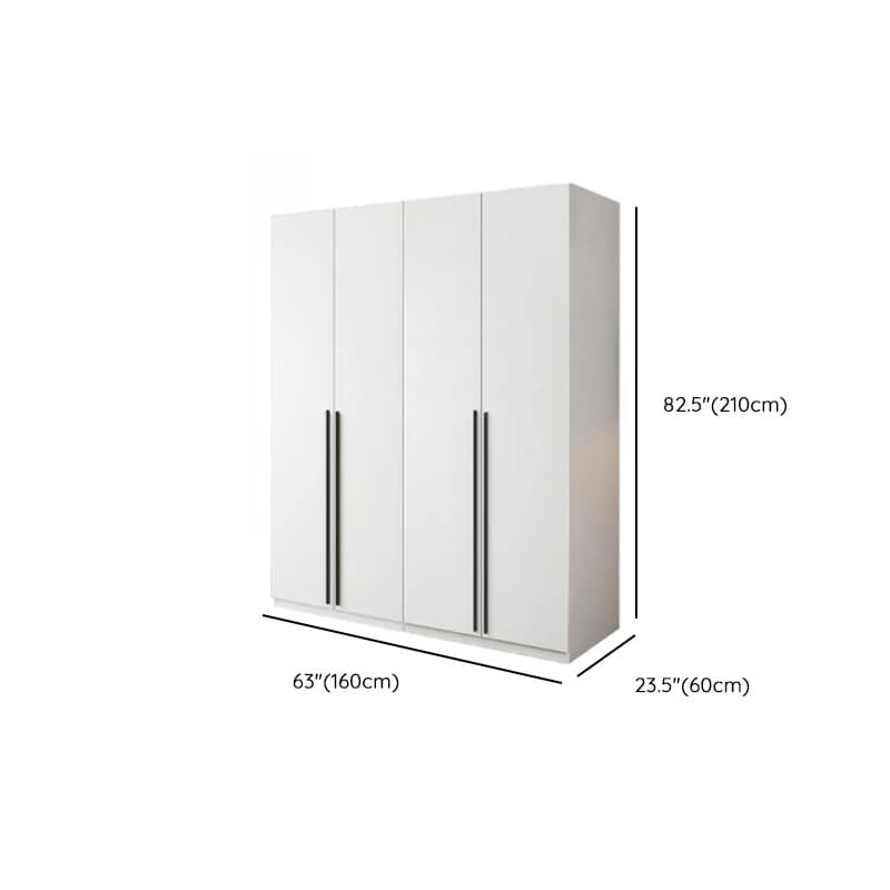 White Lumber Detached Wardrobe Closet with Soft Close Drawer, Door, Interior Shelves, and Clothing Rod - image 12