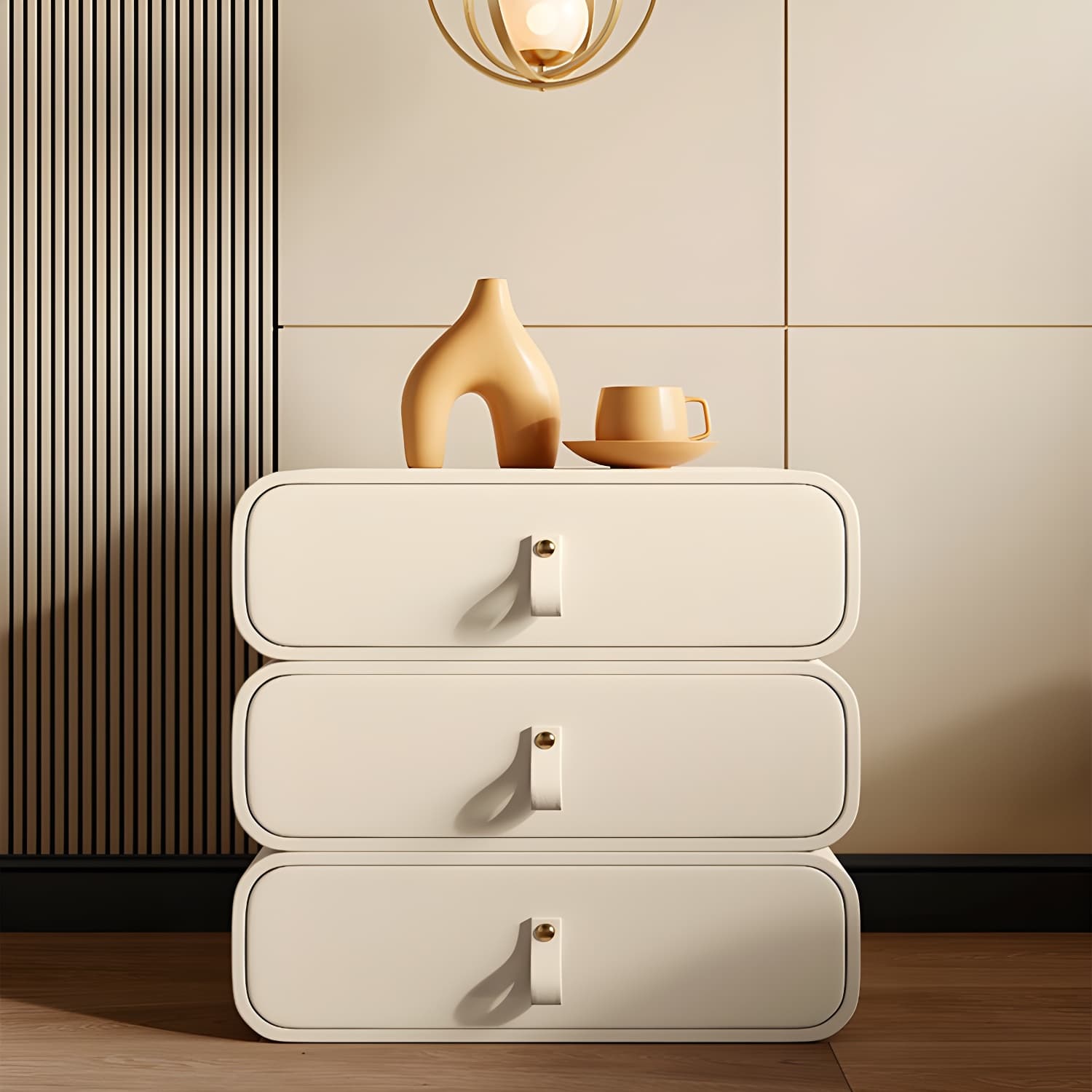 Modern Faux Leather Bachelor's Chest with Drawers in Narrow Size - image 18