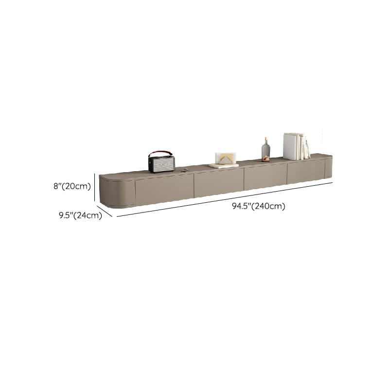 Living Room Use Modern Wall Mounted TV Stand with Door and Drawers - image 10