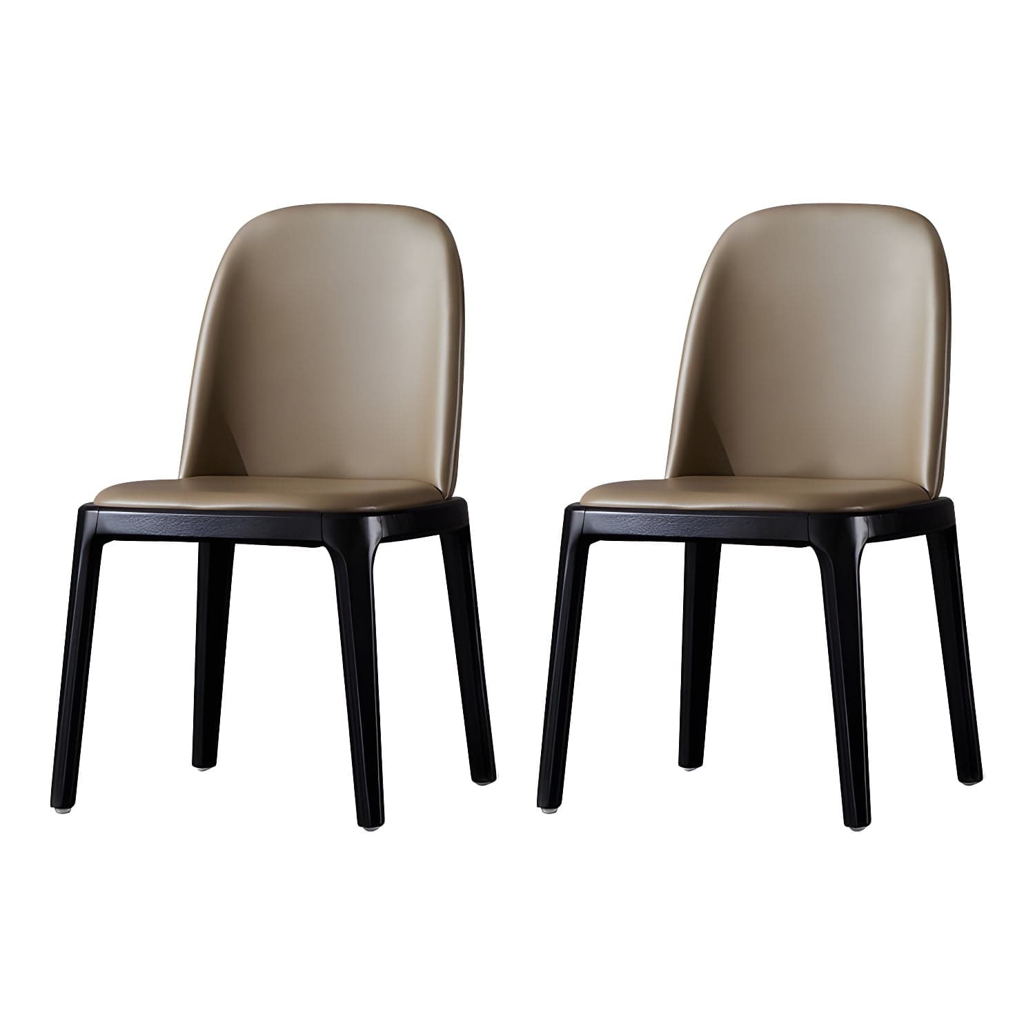 Industrial Home Leather Side Chair Matte Finish Parsons Dining Chair (Set of 2) - image 8