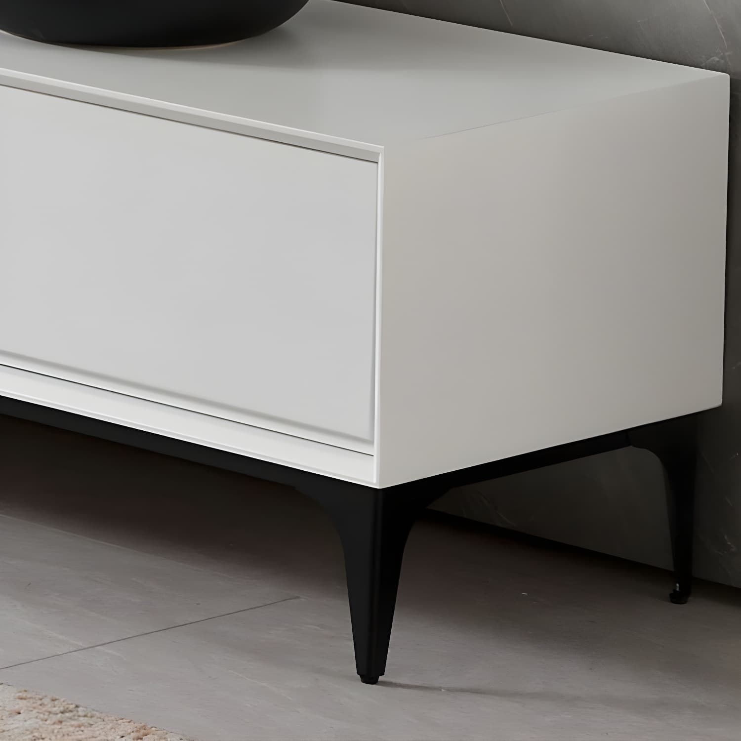 Contemporary Media Console 3/4 Drawers Media Console TV Stand - image 6