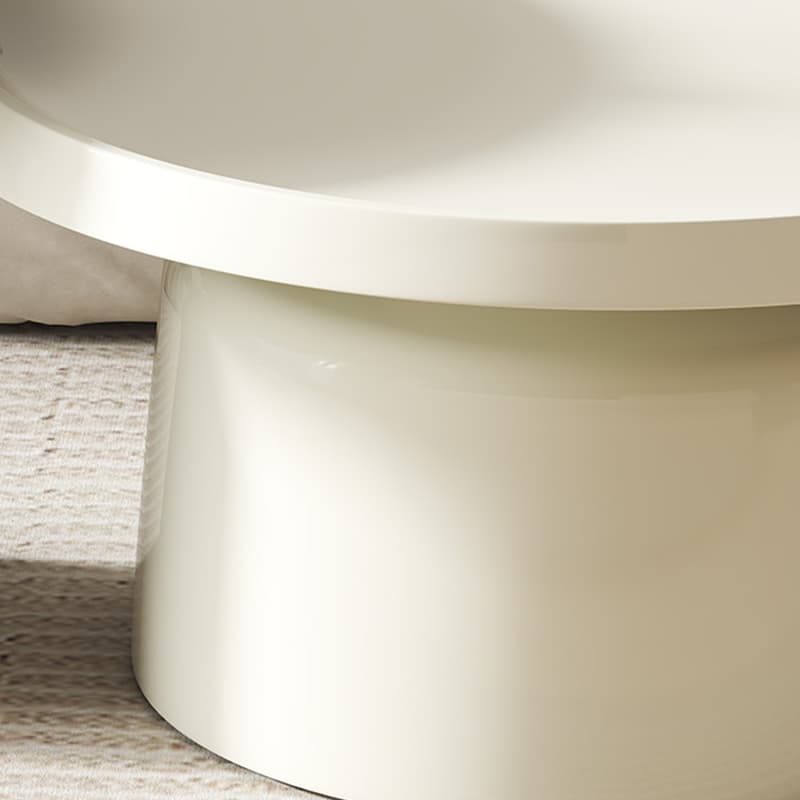 Modern Pedestal Non-Upholstered Round Nesting Coffee Tables Metal Top and Base - image 15