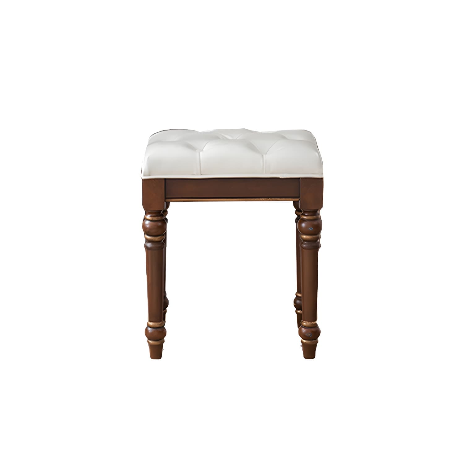Victorian Vanity Set Solid Wood Drawers Included Makeup Dressing Table With Mirror & Stool - image 16