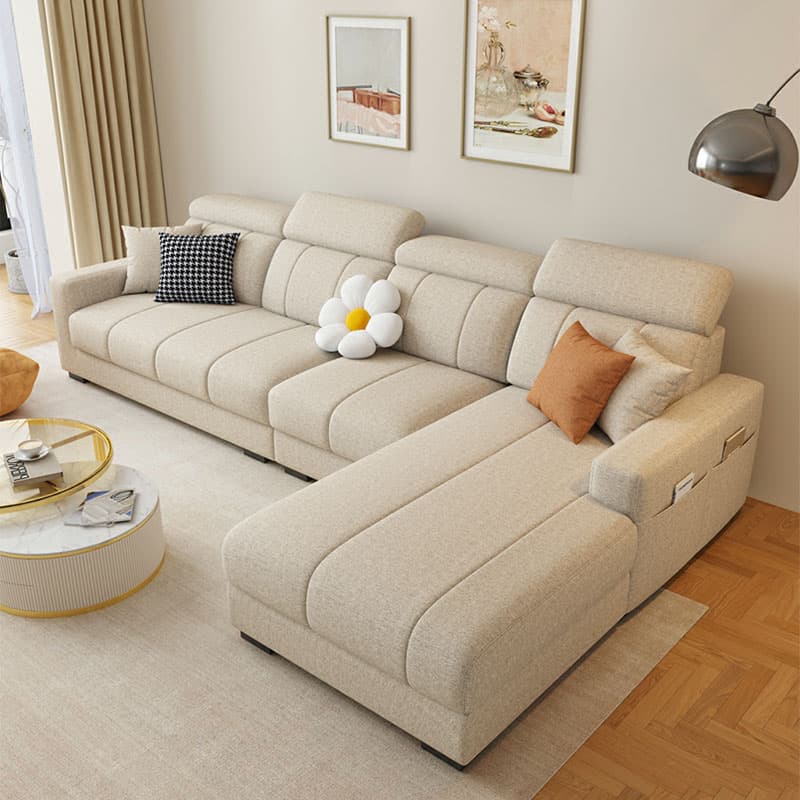 Modern Style L-Shape Sofa Recliner with Storage and Recessed Arm - image 15
