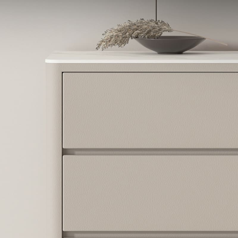 Glam Style Solid Wood Storage Chest with Stone Top and Soft-Close Drawers - image 15