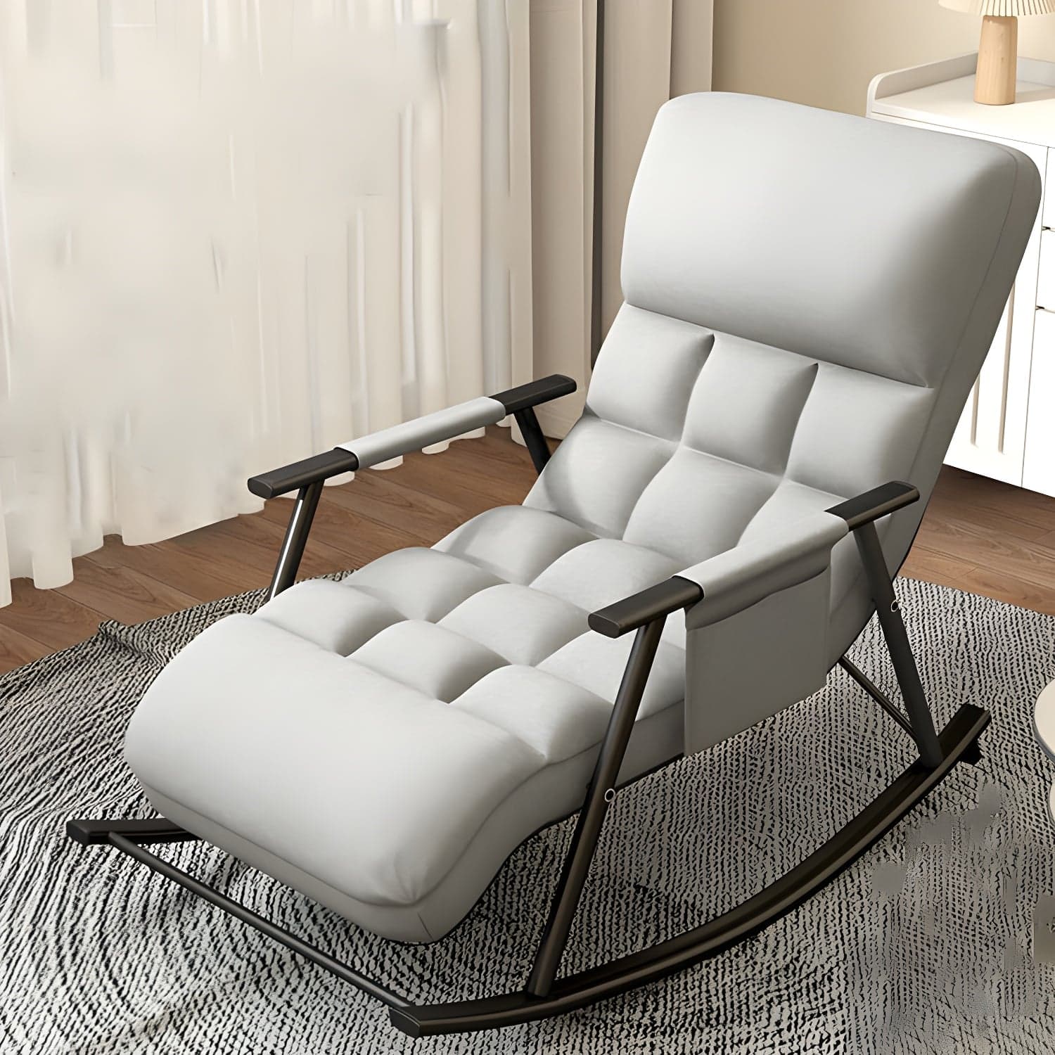 Elegant Modern Upholstered Rocking Chair - Stylish Home Decor with Fun Freshness - image 6