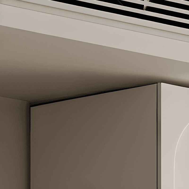 White Casual Manufactured Wood Independent Armoire Cabinet with Compartments, Soft Close Door, and Interior Shelves - image 4