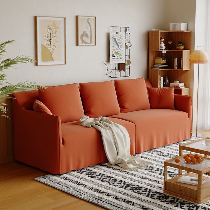 Standard Sofa/Loveseat in Light Gray/Emerald Green/Beige with Dressmaker Skirt and 5 Pillows - image 5