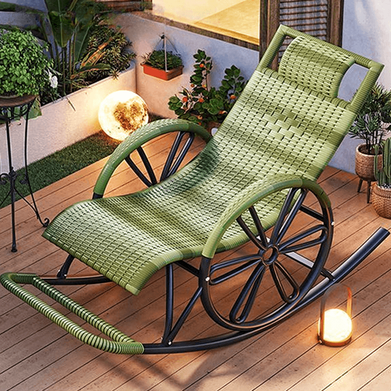 Simple Synthetic Rocking Chair with Scratch-tolerant Track Arm - image 7