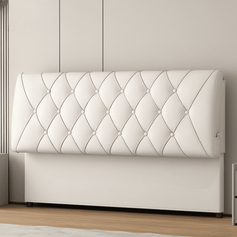 King(76"W x 80"L)/Queen(60"W x 80"L)/Full(54"W x 75"L) Piled Rectangle Panel Headboard With Legs, Sponge Filling, Standard（36-55“） Height and Lumber Frame - image 7