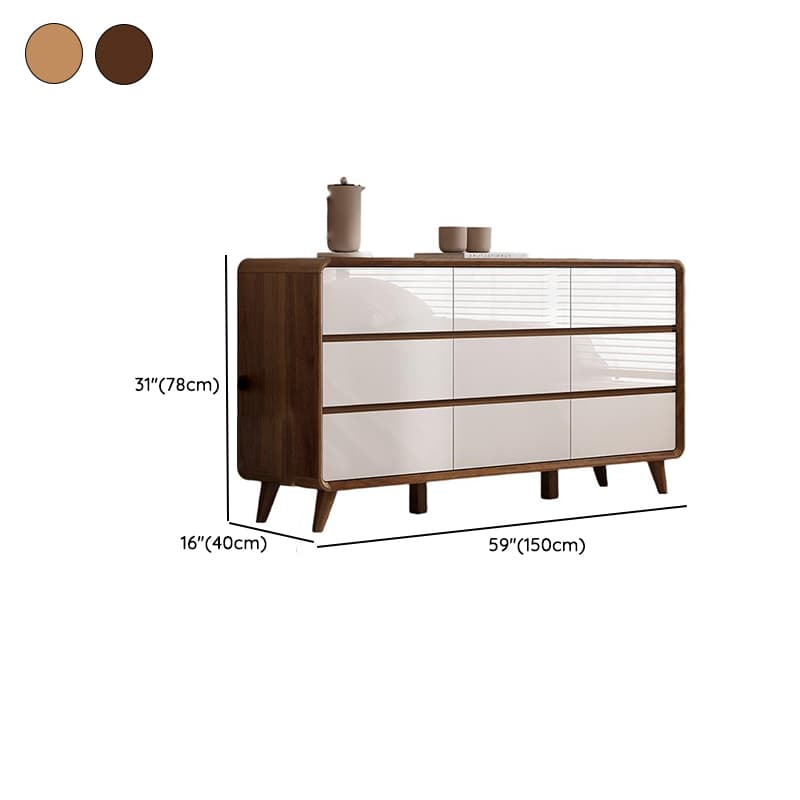 Retro Solid+Manufactured Wood Semainier for Sleeping Quarters, Horizontal/Vertical - image 16