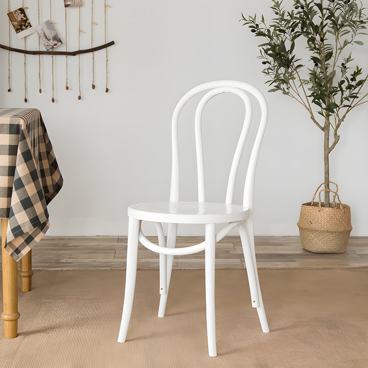 Modern Solid Beech Wood Chairs Kitchen Dining Windsor Back Side Chair Set - image 13