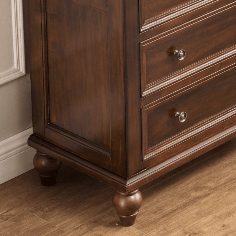 Cocoa Retro Ash Wood Double Dresser/Lingerie Chest/Bachelor Chest with 9/7/8 Drawers in Horizontal/Vertical Orientation - image 5