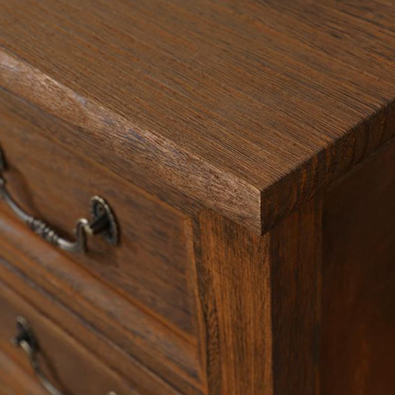 Coastal Style Storage Chest Solid Wood Countertop with Drawers and Doors - image 14