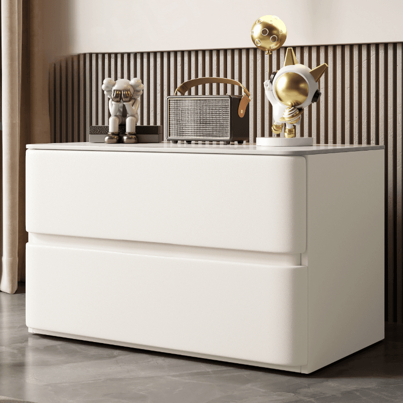 Postmodern Bedside Cabinet Nightstand with 2 Drawers - image 7