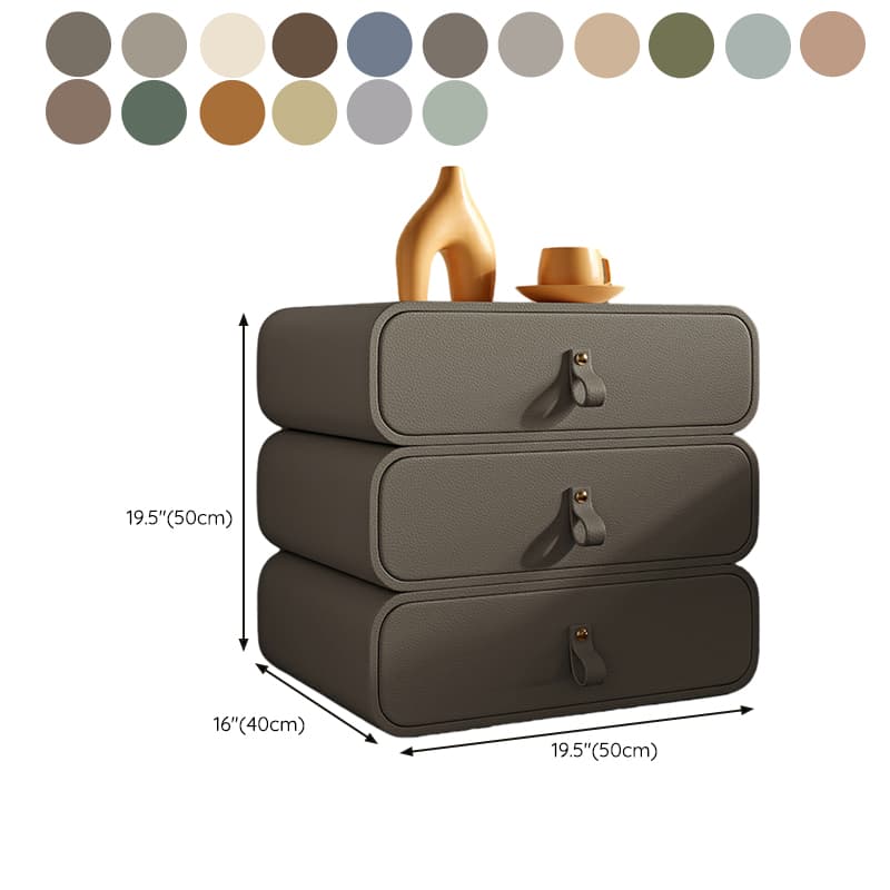 Modern Faux Leather Bachelor's Chest with Drawers in Narrow Size - image 24