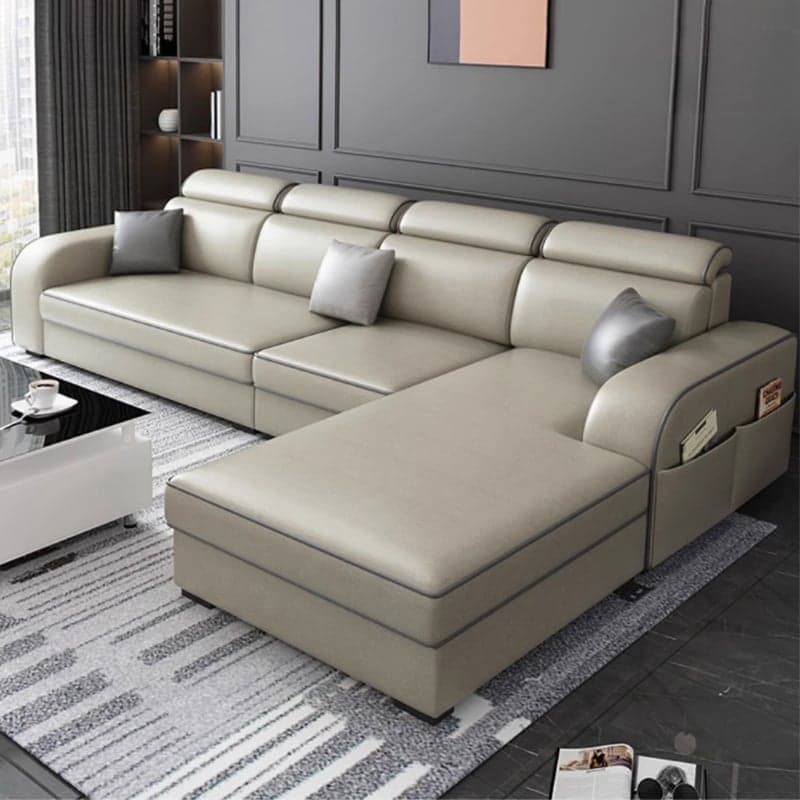 Square Arm Sectional Sofas with Adjustable Pillows and Storage - image 3