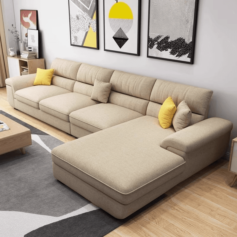 L-Shape Olive Green/Oatmeal/Midnight Black Right Upholstered Sofa Recliner in a Contemporary Style - image 3