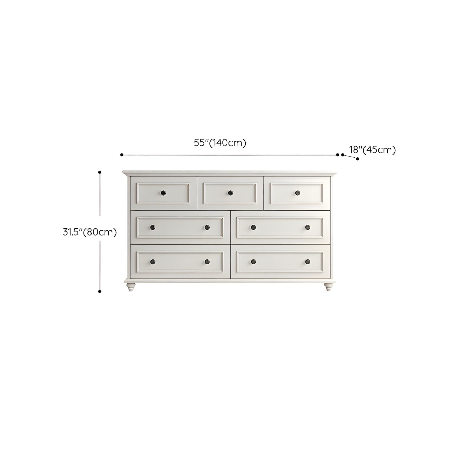 Solid Wood and Soft-Close Drawers Modern Chest with Wood Top - image 24