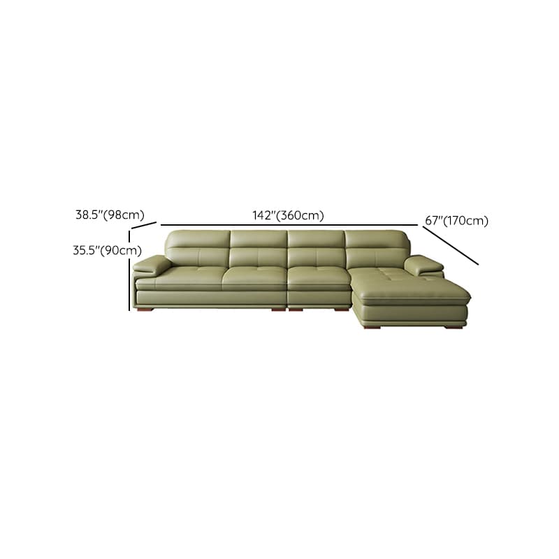 Elegant Interface Genuine Leather Sectional Set in Gray for Stylish Living Rooms - image 20