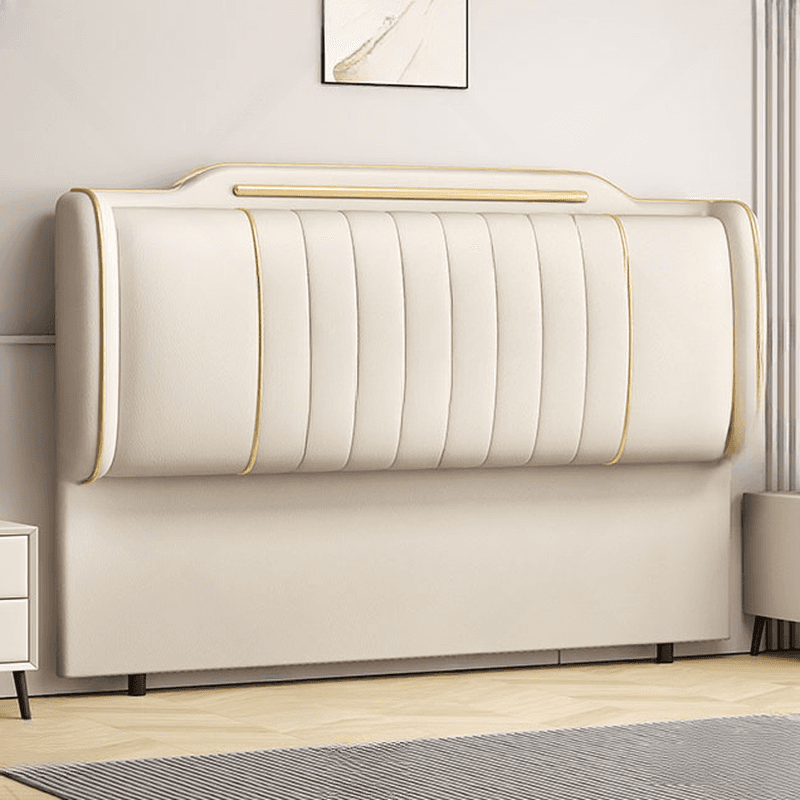 Simplistic Style Wingback Headboard with Camelback Shape in Pine Wood, No Distressing, Available in King/Queen/Full Sizes, Featuring Sponge Upholstery and Standard Height - image 13
