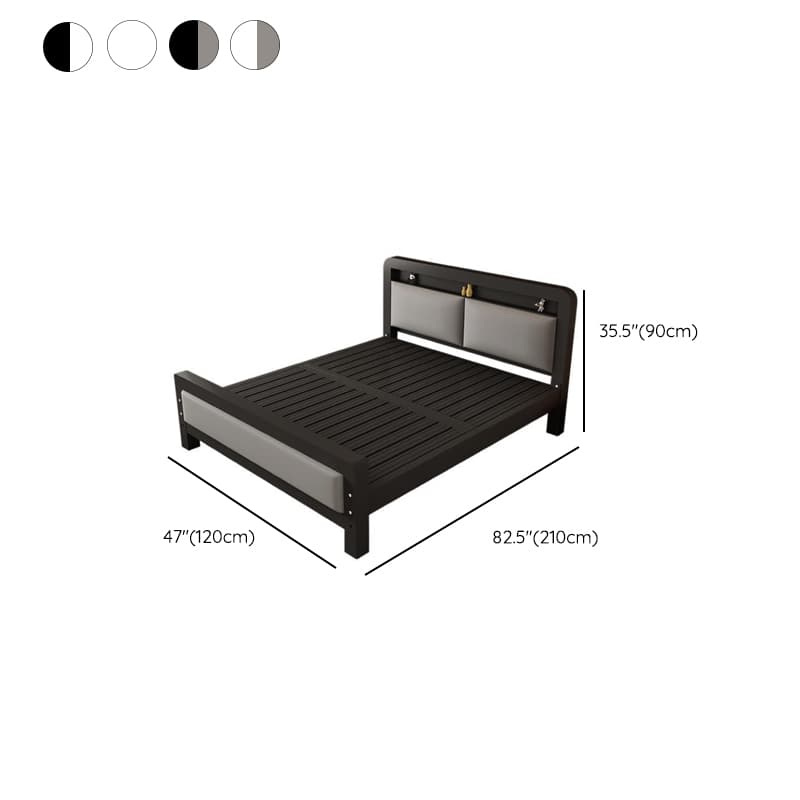 Minimalist Solid Color Storage Bed with Iron Frame and Leg for Living Room - image 27