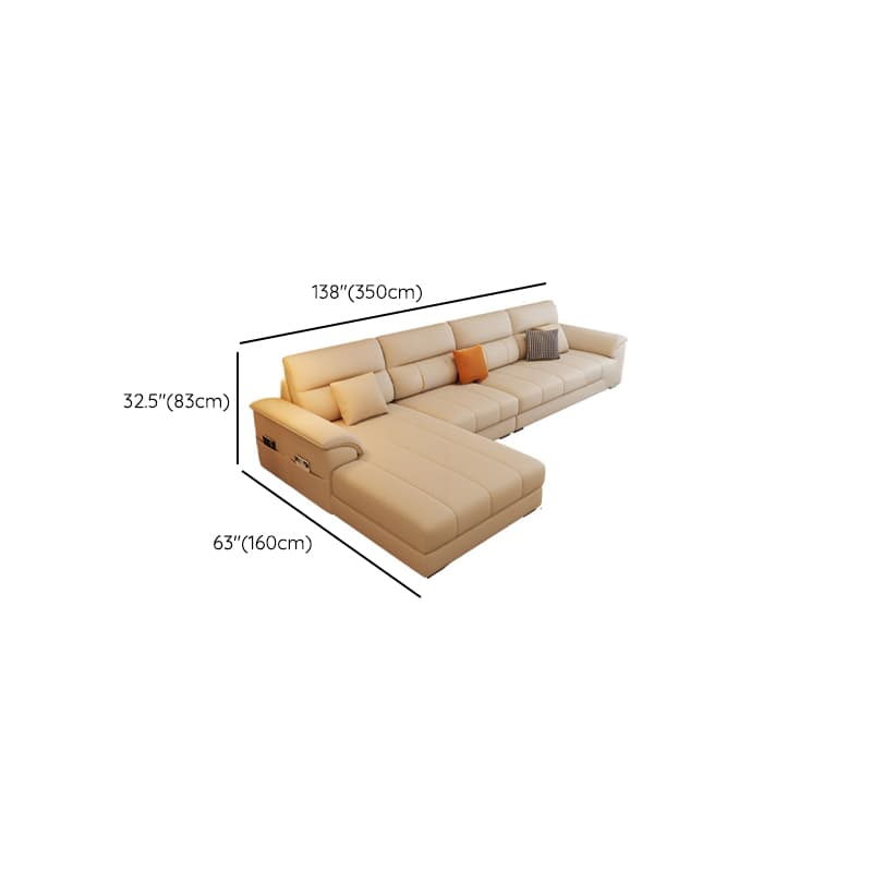 Straight/L-Shape Reversible/Horizontal Sofa/Sofa Recliner with Concealed Support & Natural Wood Frame - image 22
