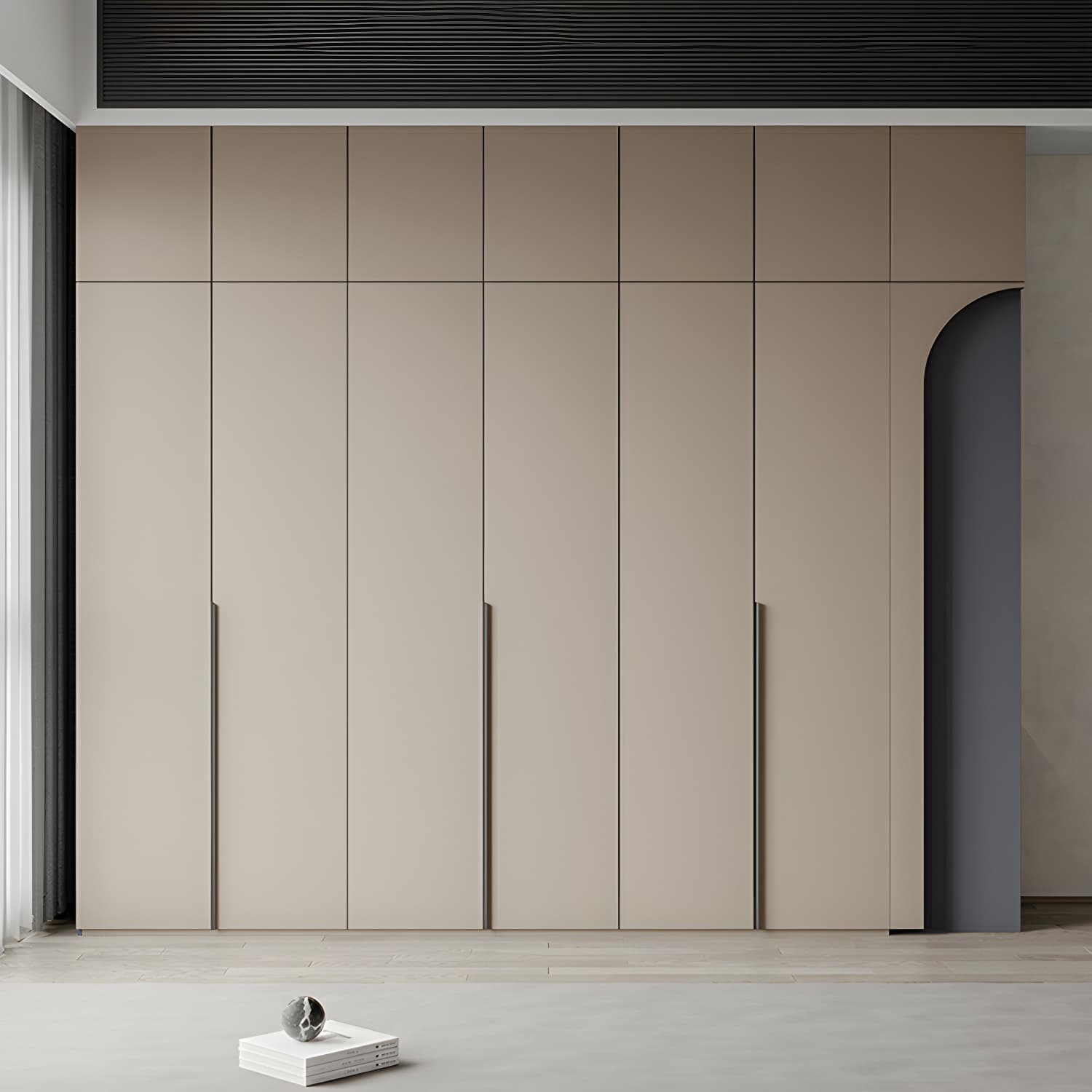 Modern Grey Wood Armoire with Solid Construction and Limited Warranty - image 4