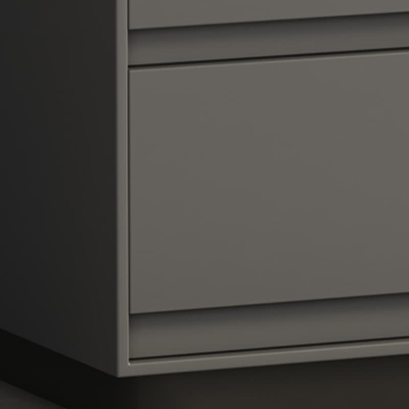 Modern Two-Drawer Wood Nightstand - Small Size - No Distressing - 40cm Width - image 16