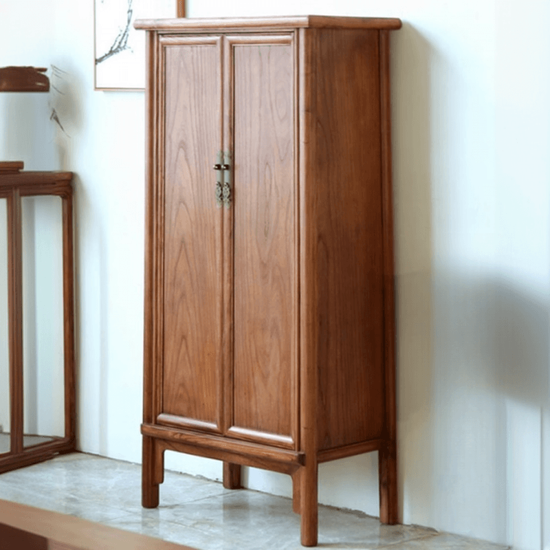 Classic Elm Wood Unattached Utility Cabinet for Drawing Room - image 3