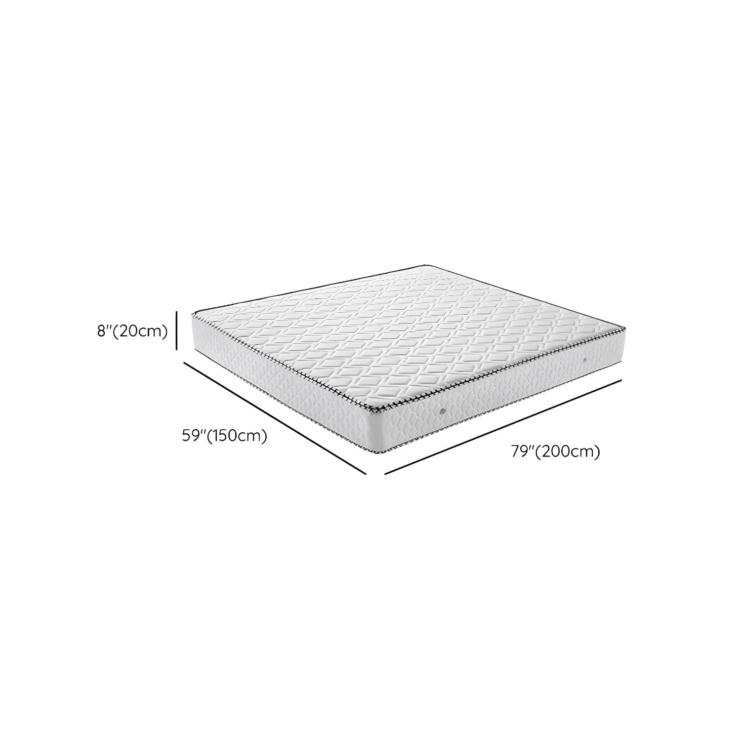 Northern European Solid Wood Bed Frame Mattress Included Panel Bed with Headboard - image 15