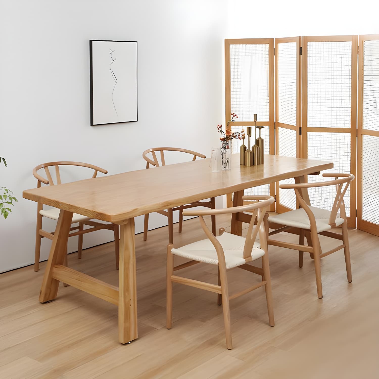 Home Pine Dining Room Set 1/2/5/7 Pieces Modern Dining Room Table Set - image 4