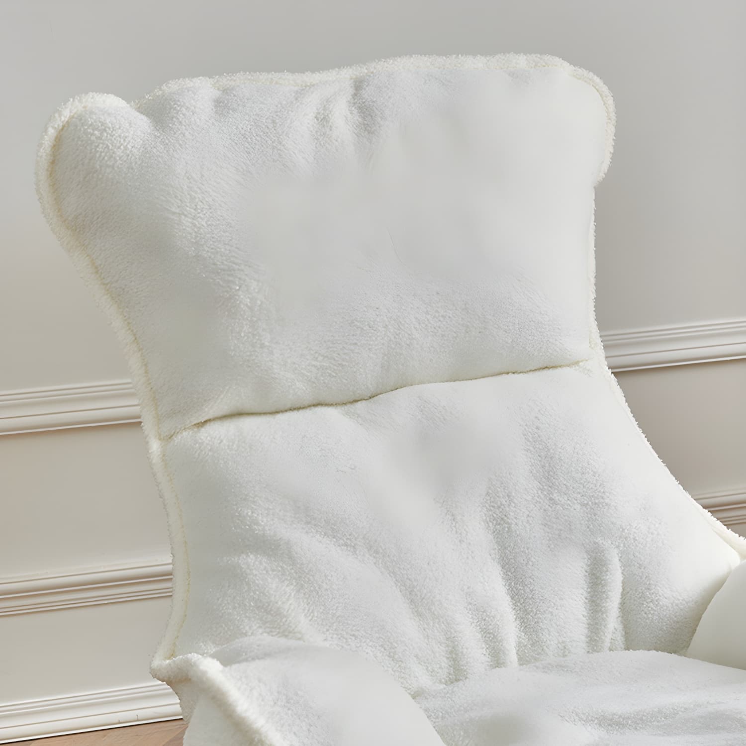 High Back Rocking Chair Ergonomic with Padded Seat Rocker Chair with Ottoman - image 17