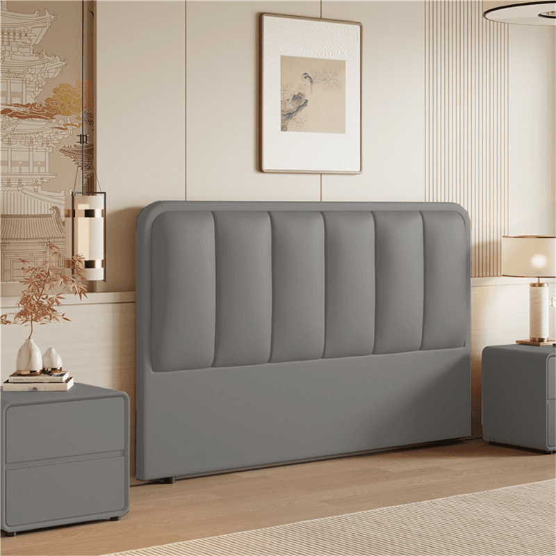 Modern Simple Style Panel Headboard in Natural Wood with No Distressing, Rectangle Shape for Twin XL/Queen/California King Bed, Featuring Sponge Upholstery and Standard Height - image 4