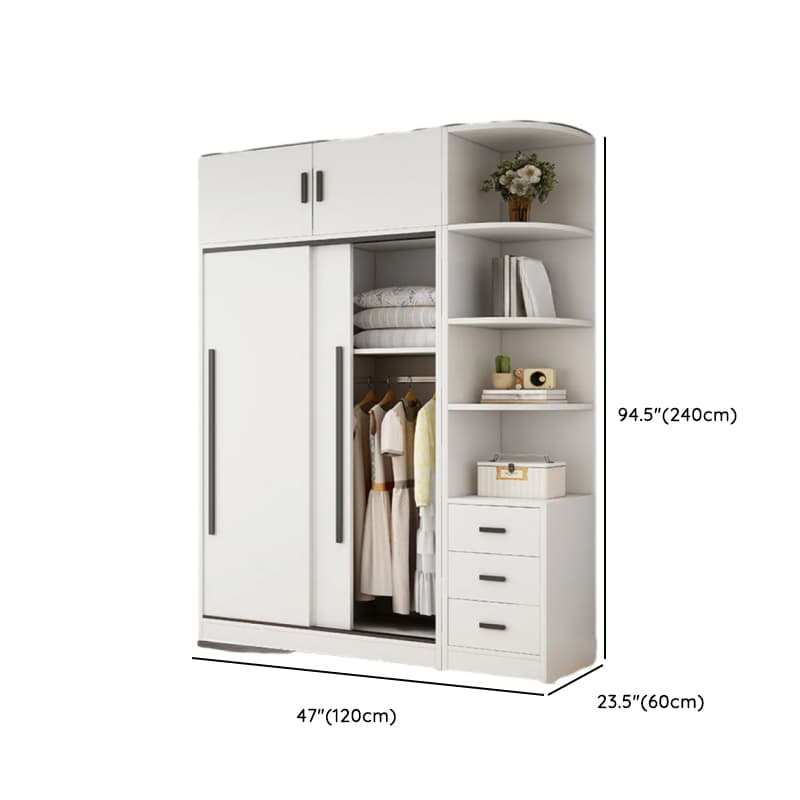 Chalk Modish Wood Dressing Station Soft Close Drawer Soft Close Door Interior Shelves - image 25