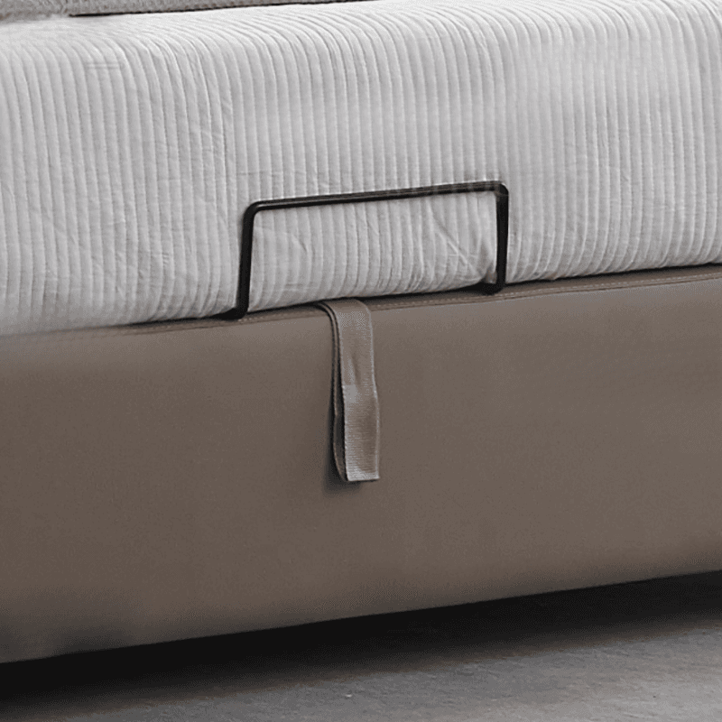 Grey Solid Color Storage Included/Panel Bed for Bedroom - image 6
