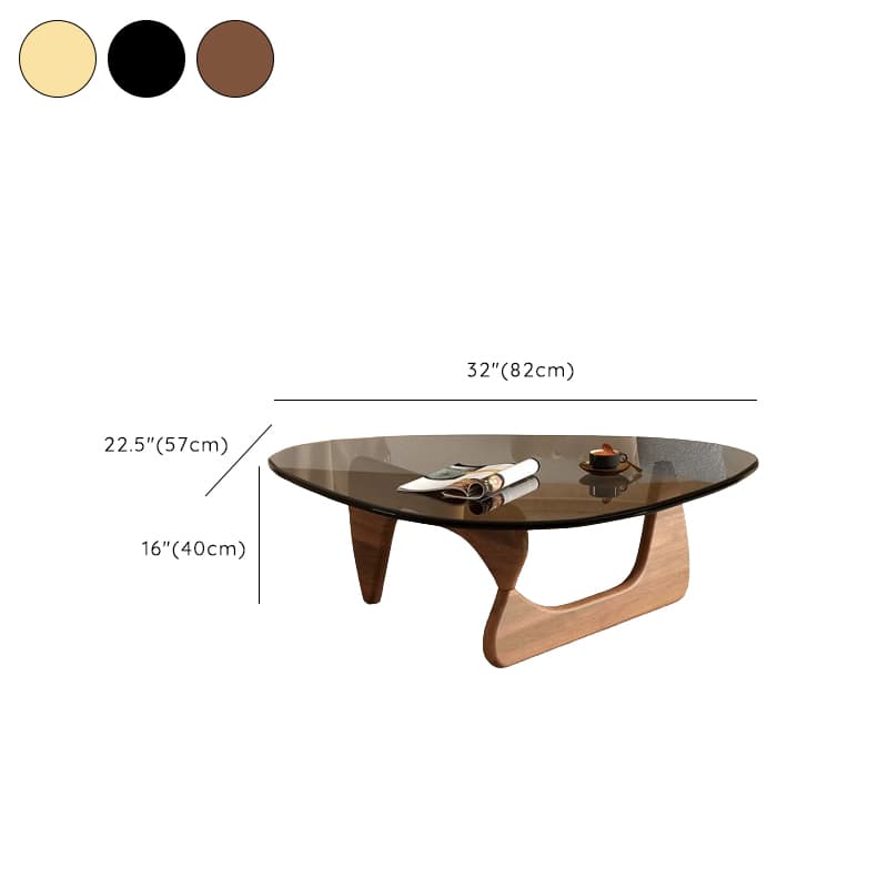 Simplistic Pennels Tempered Glass Single Side Table with Abstract Base Indoor Use - image 19