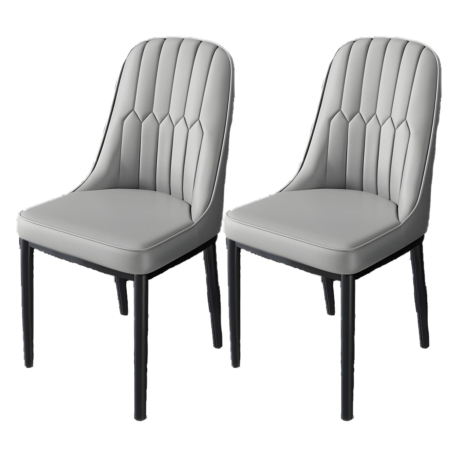 Nordic Style Kitchen Metal Dining Chair Dining Parsons Armless Side Chairs - image 5
