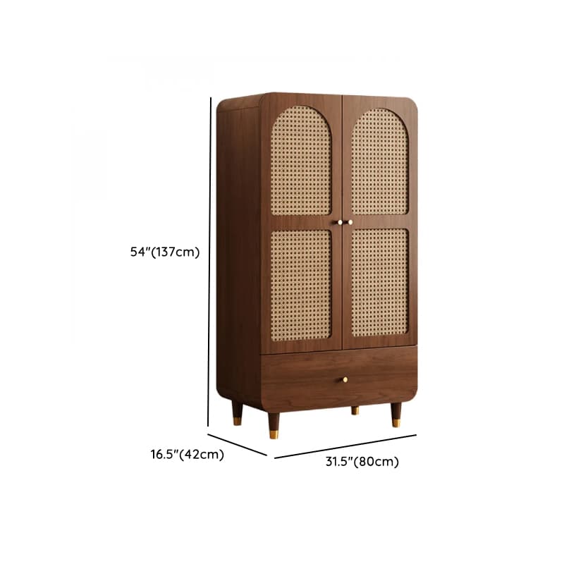 Simple Rectangular Accent Cabinet with Storage, Engineered Wood Countertop, Pull Knobs, Auburn Top, and Soft Close Drawer - image 34