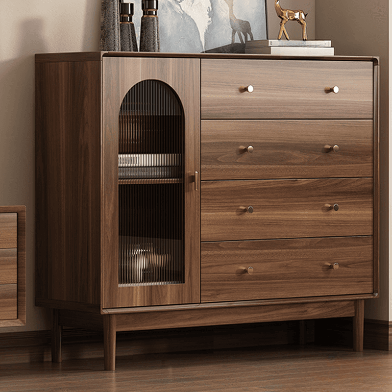 Antique Unattached Accent Cabinet Sitting Room with Drawers & Door - image 3