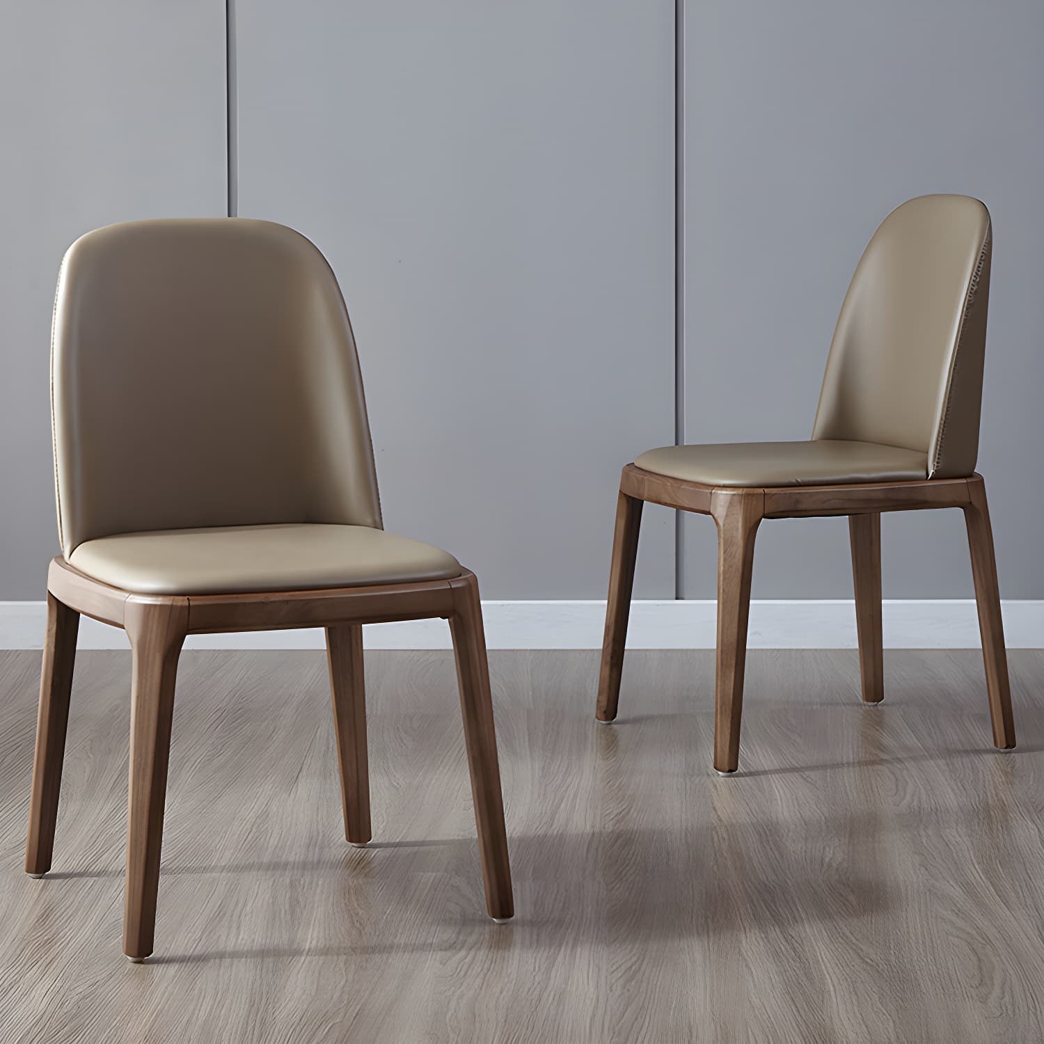 Industrial Home Leather Side Chair Matte Finish Parsons Dining Chair (Set of 2) - image 18