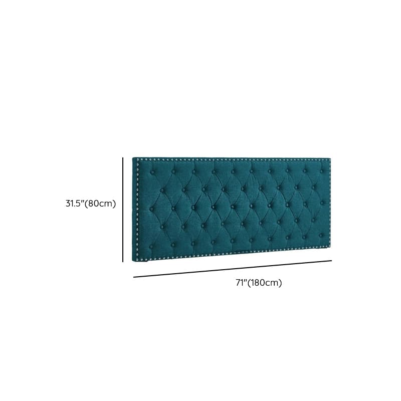 No Distressing Twin XL/Full/Queen Panel Headboard with Nailhead Border, Portman Shape, Sponge Fill, Wall Mounted, Low Height - image 24