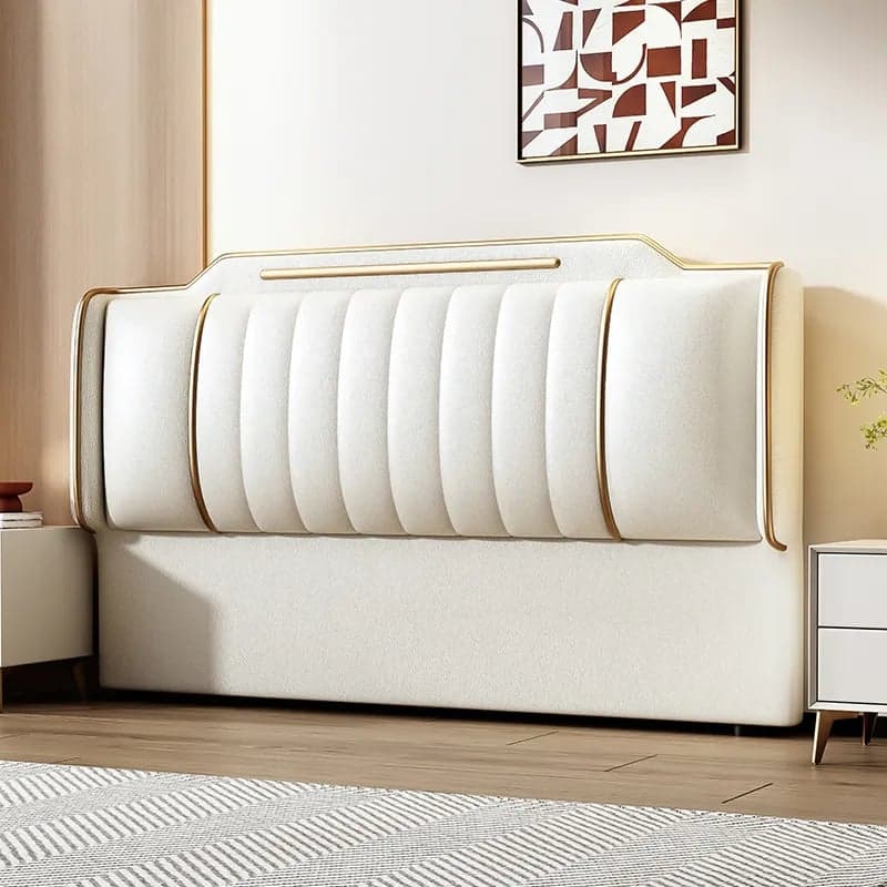 Simplistic Style Panel Headboard in Natural Wood with No Distressing, Rectangular Shape for Queen/Full/Twin XL Bed, Featuring Sponge Upholstery and Standard Height - image 8