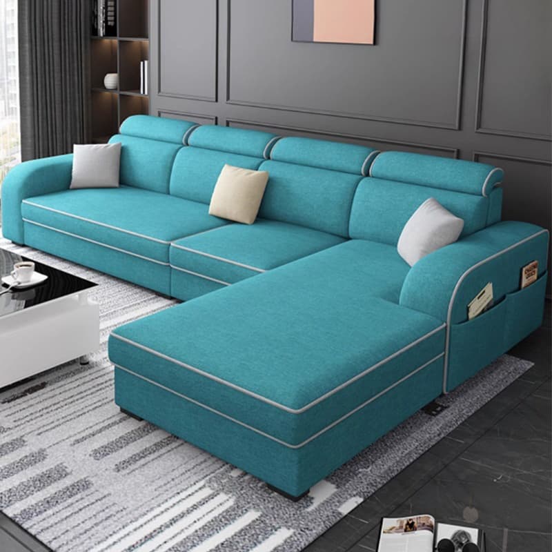 Square Arm Sectional Sofas with Adjustable Pillows and Storage - image 16